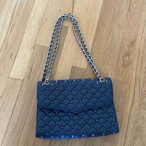 Navy blue Rebecca Minkoff Studded Shoulder Bag